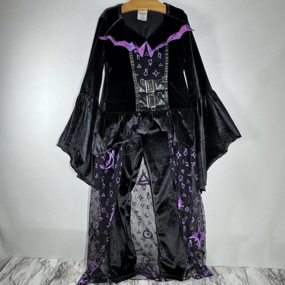 Spirit Dark Coven Witch Costume Academy Halloween Child Size 4-6 Tunic Leggings